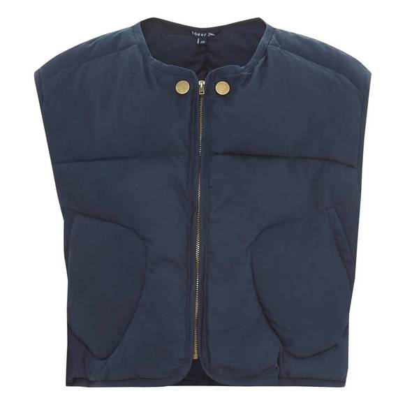 NEW SOEUR osaka coat in navy - Picture 6 of 7